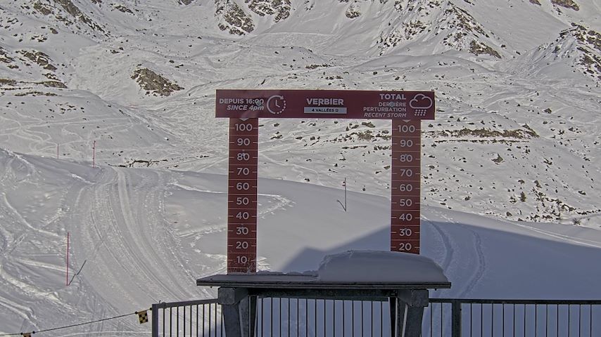 La Chaux 2'265 m. - Hauteur de neige Image