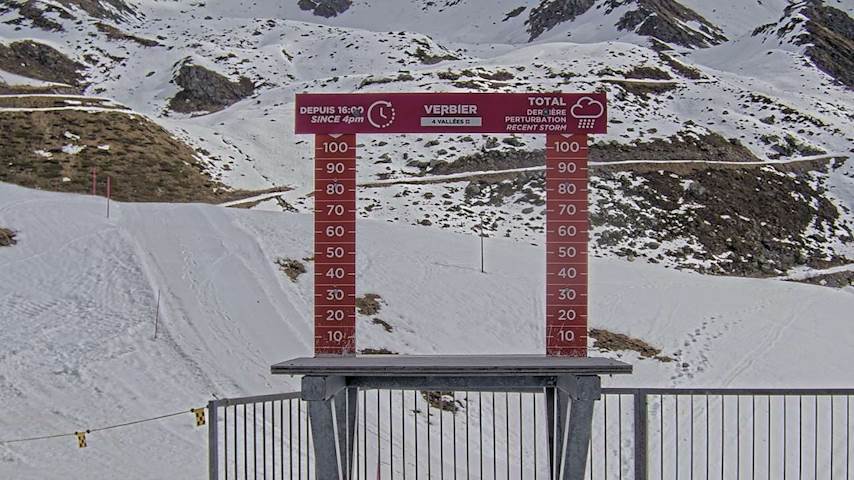 La Chaux 2'265 m. - Hauteur de neige Image