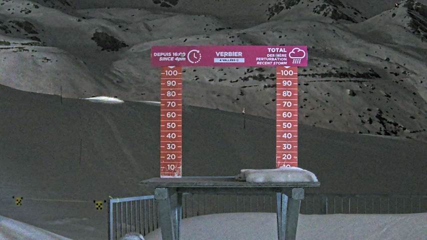 La Chaux 2'265 m. - Hauteur de neige Image