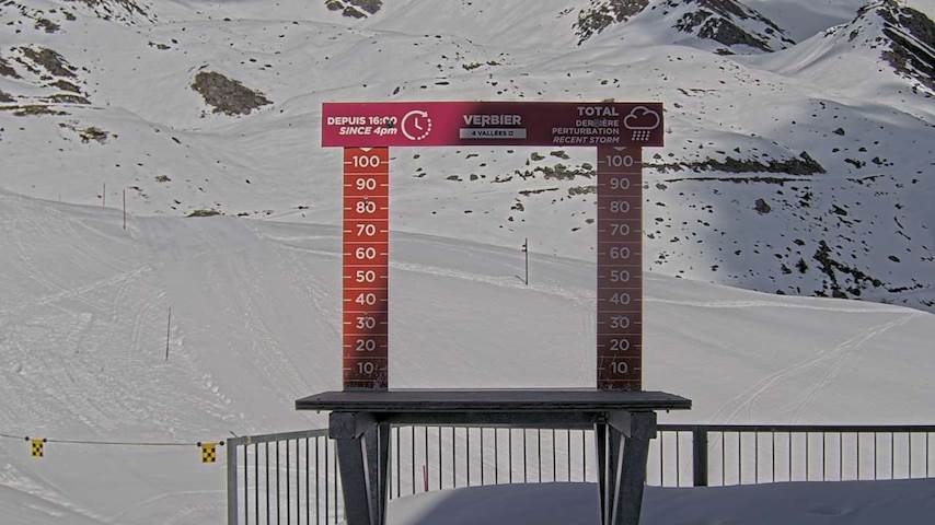 La Chaux 2'265 m. - Hauteur de neige Image