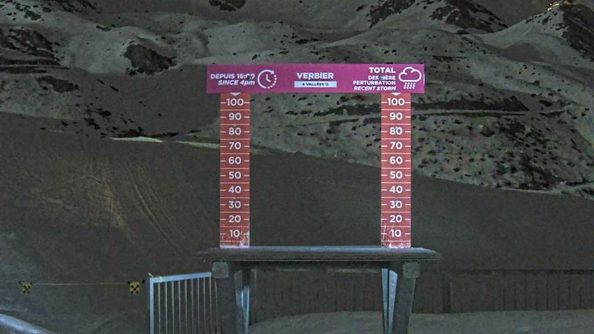 La Chaux 2'265 m. - Hauteur de neige Image