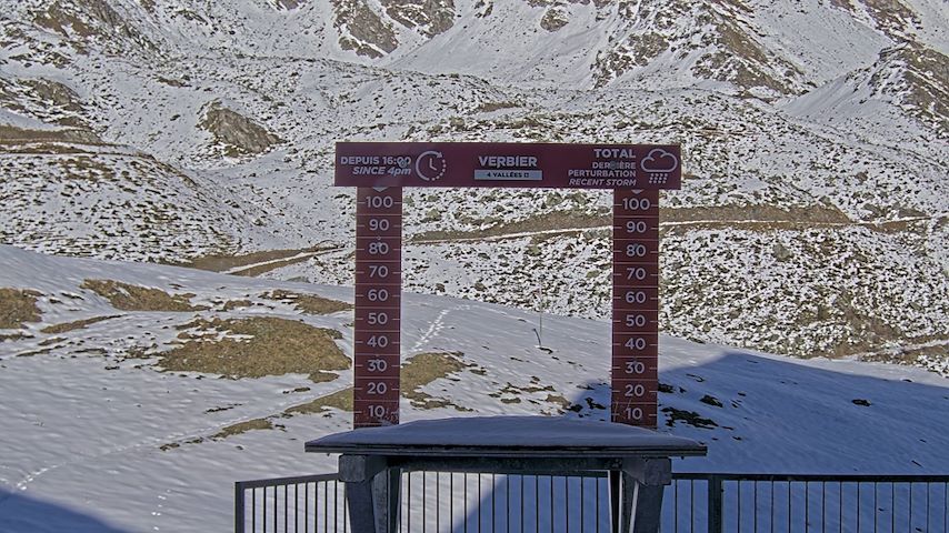 La Chaux 2'265 m. - Hauteur de neige Image