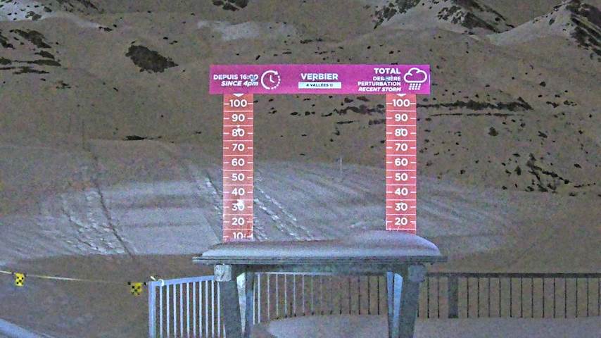 La Chaux 2'265 m. - Hauteur de neige Image