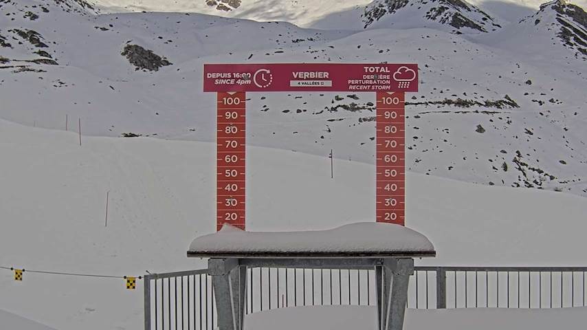 La Chaux 2'265 m. - Hauteur de neige Image