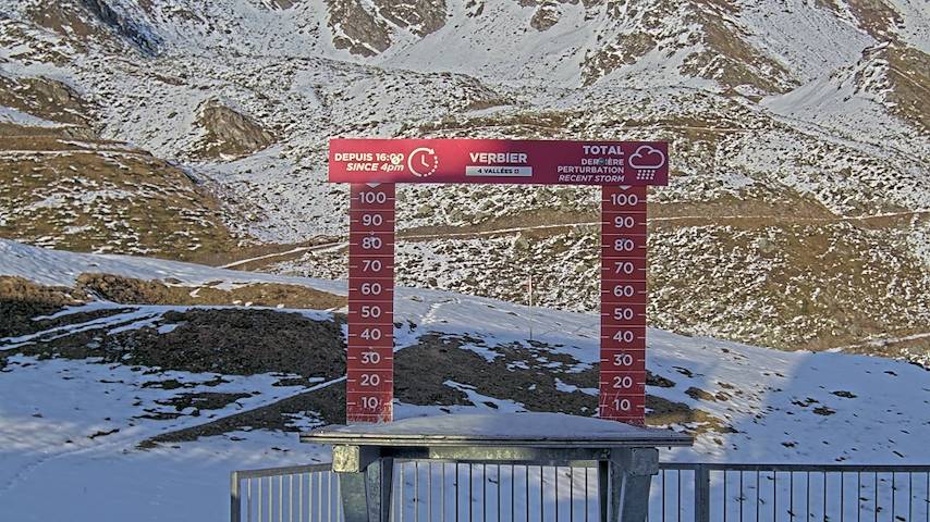 La Chaux 2'265 m. - Hauteur de neige Image