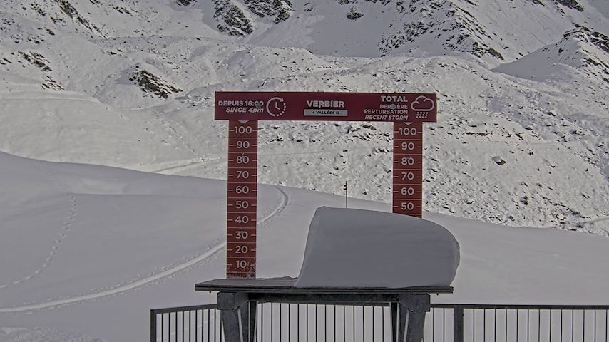 La Chaux 2'265 m. - Hauteur de neige Image