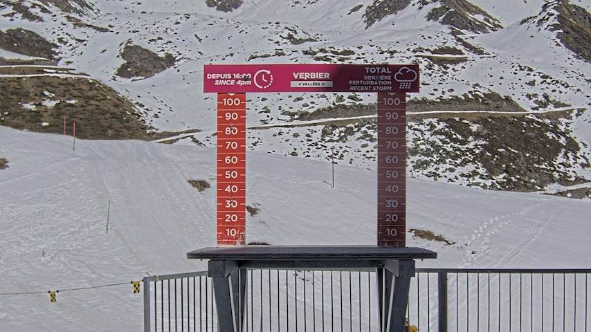 La Chaux 2'265 m. - Hauteur de neige Image