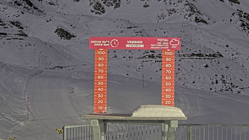 La Chaux 2'265 m. - Hauteur de neige Image