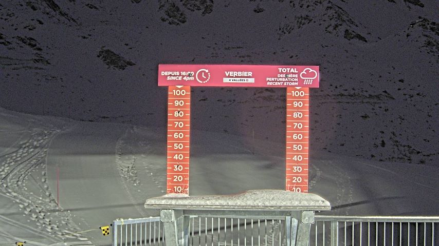 La Chaux 2'265 m. - Hauteur de neige Image