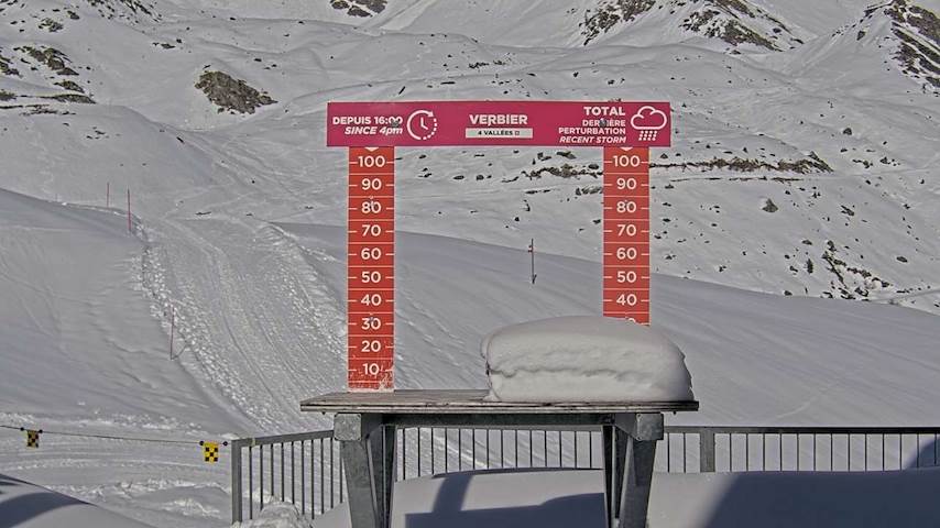 La Chaux 2'265 m. - Hauteur de neige Image