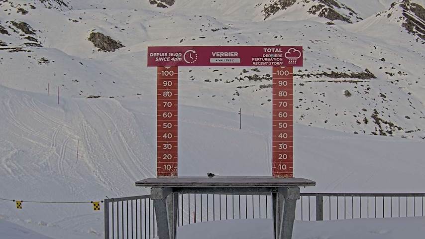 La Chaux 2'265 m. - Hauteur de neige Image