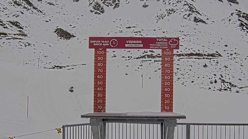 La Chaux 2'265 m. - Hauteur de neige Image