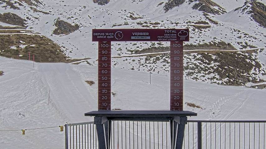 La Chaux 2'265 m. - Hauteur de neige Image