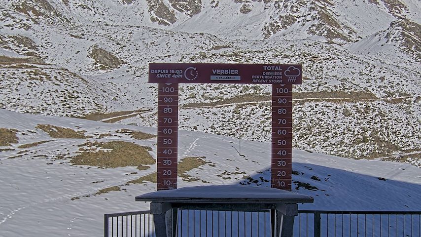 La Chaux 2'265 m. - Hauteur de neige Image
