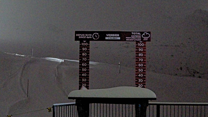 La Chaux 2'265 m. - Hauteur de neige Image