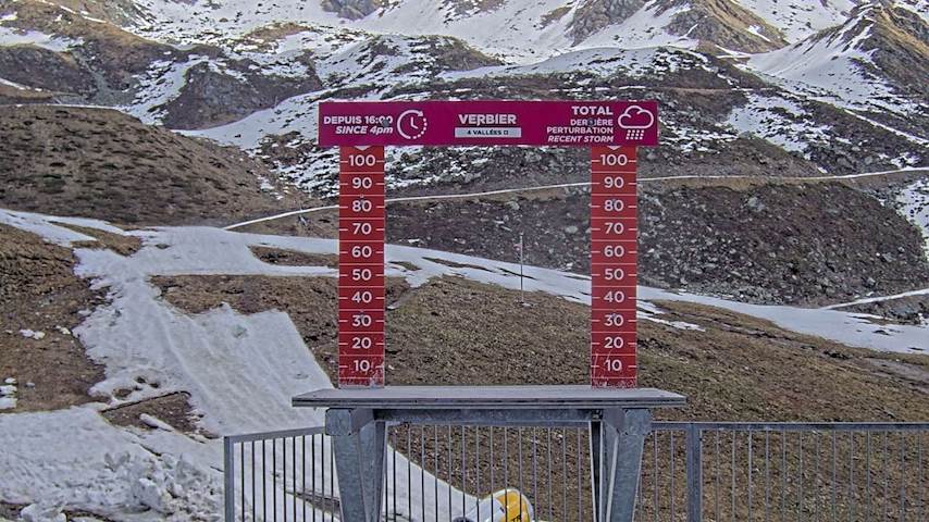 La Chaux 2'265 m. - Hauteur de neige Image