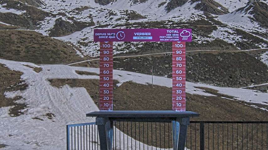 La Chaux 2'265 m. - Hauteur de neige Image