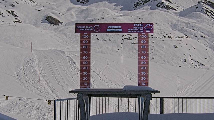 La Chaux 2'265 m. - Hauteur de neige Image