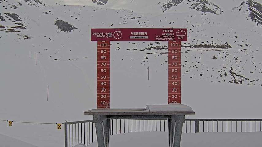 La Chaux 2'265 m. - Hauteur de neige Image