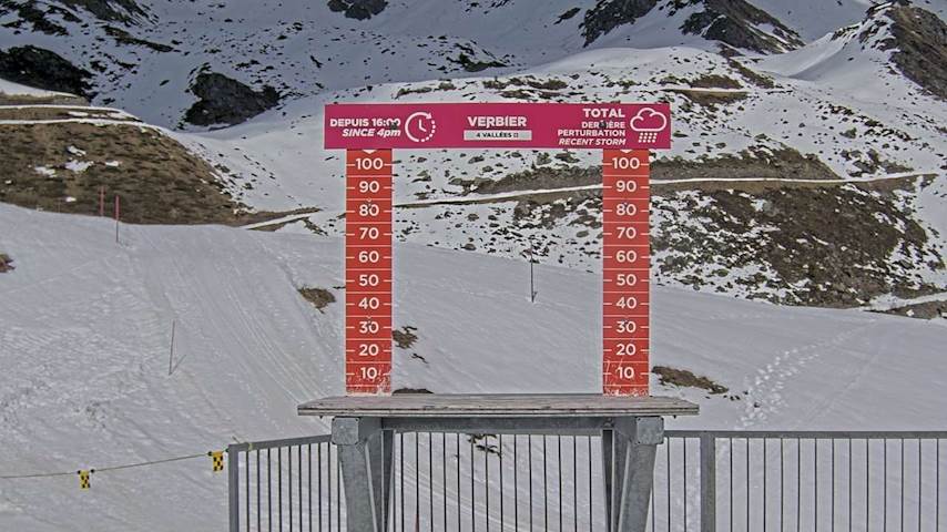 La Chaux 2'265 m. - Hauteur de neige Image