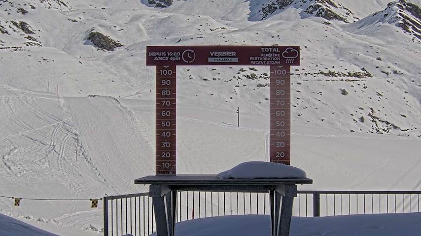 La Chaux 2'265 m. - Hauteur de neige Image