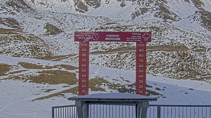 La Chaux 2'265 m. - Hauteur de neige Image