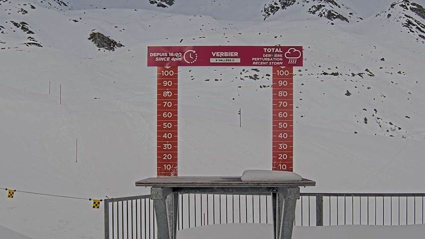 La Chaux 2'265 m. - Hauteur de neige Image