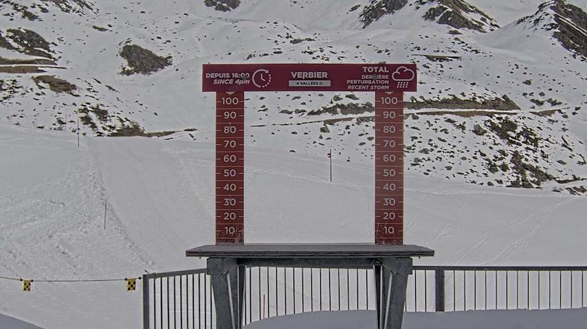 La Chaux 2'265 m. - Hauteur de neige Image