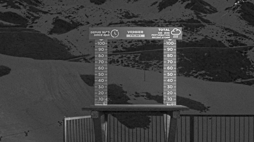 La Chaux 2'265 m. - Hauteur de neige Image