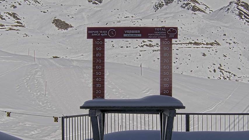 La Chaux 2'265 m. - Hauteur de neige Image