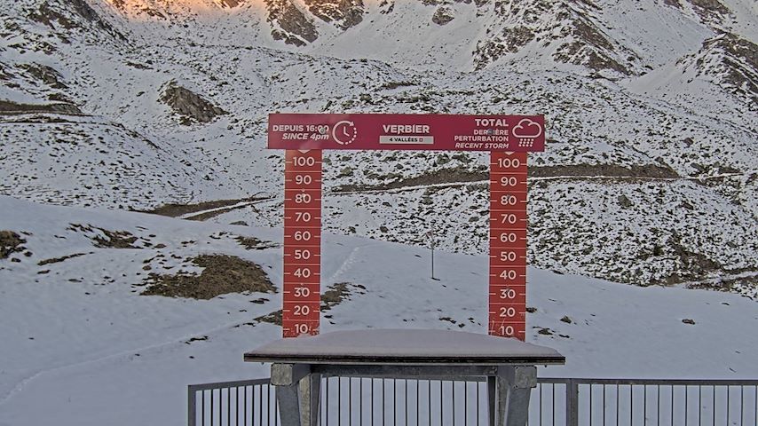 La Chaux 2'265 m. - Hauteur de neige Image