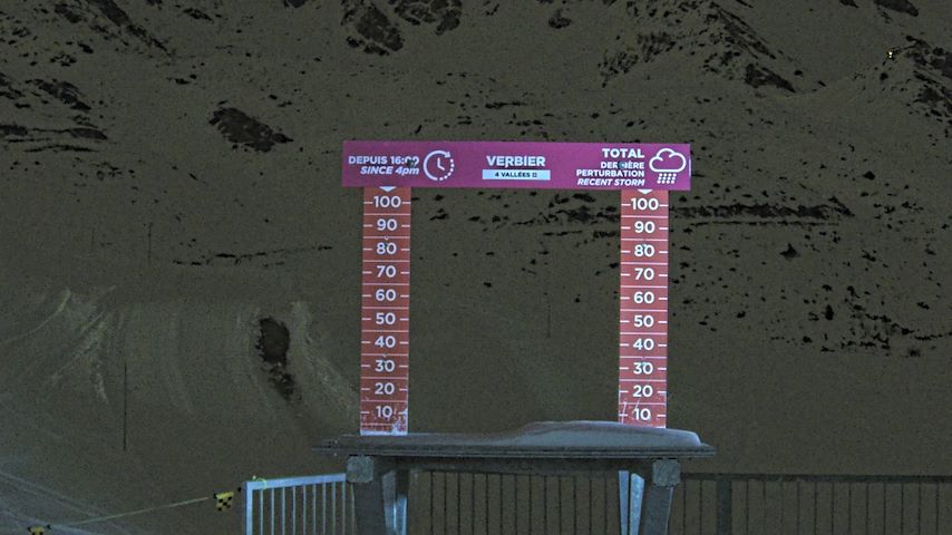 La Chaux 2'265 m. - Hauteur de neige Image