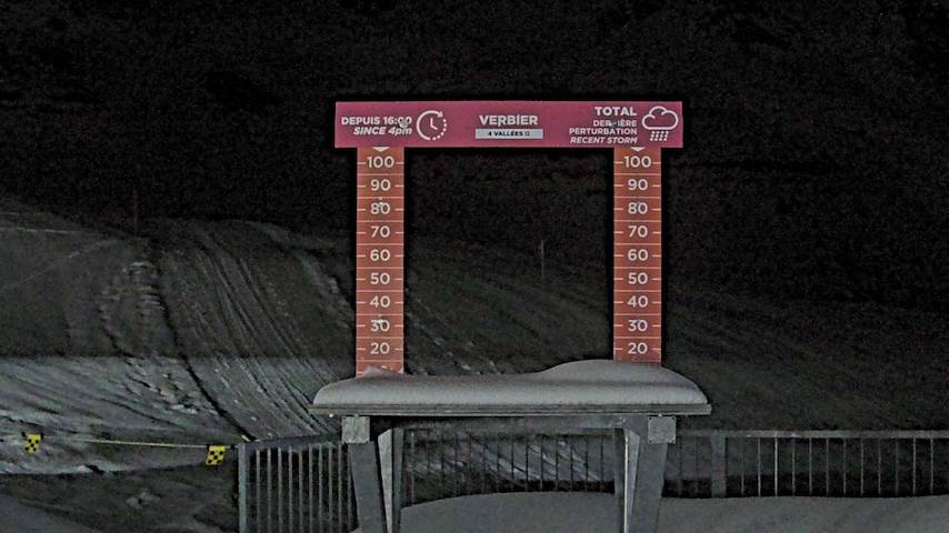 La Chaux 2'265 m. - Hauteur de neige Image