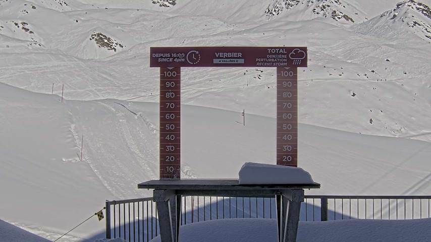 La Chaux 2'265 m. - Hauteur de neige Image