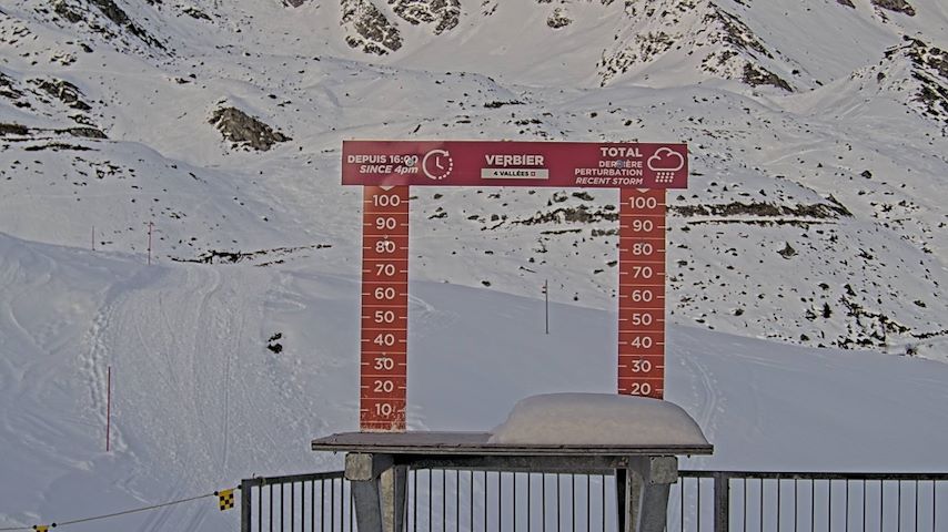 La Chaux 2'265 m. - Hauteur de neige Image