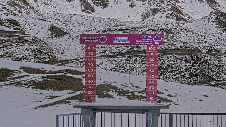 La Chaux 2'265 m. - Hauteur de neige Image