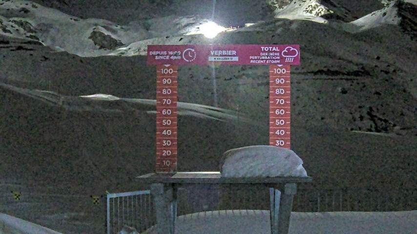 La Chaux 2'265 m. - Hauteur de neige Image