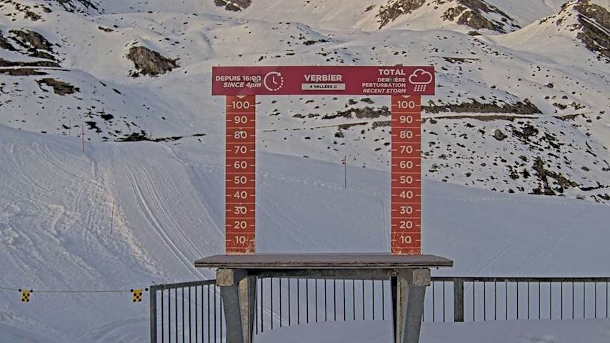 La Chaux 2'265 m. - Hauteur de neige Image