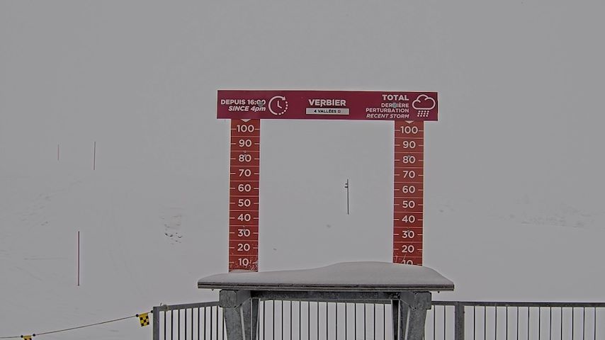 La Chaux 2'265 m. - Hauteur de neige Image