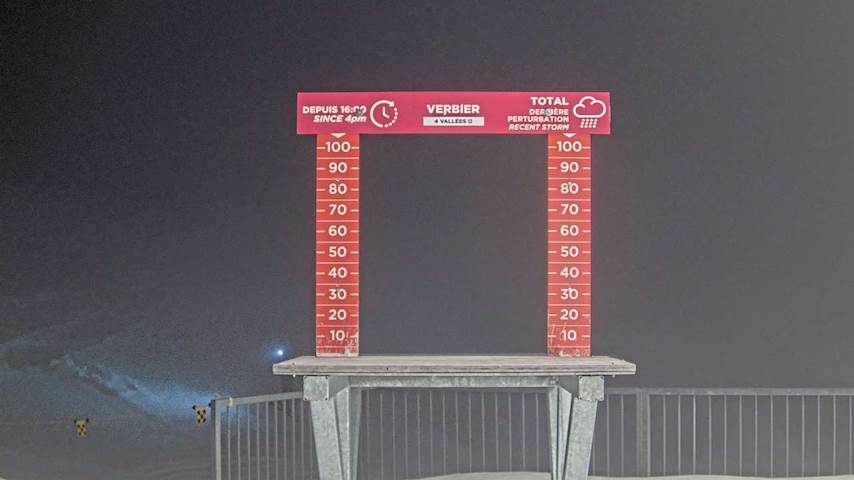 La Chaux 2'265 m. - Hauteur de neige Image