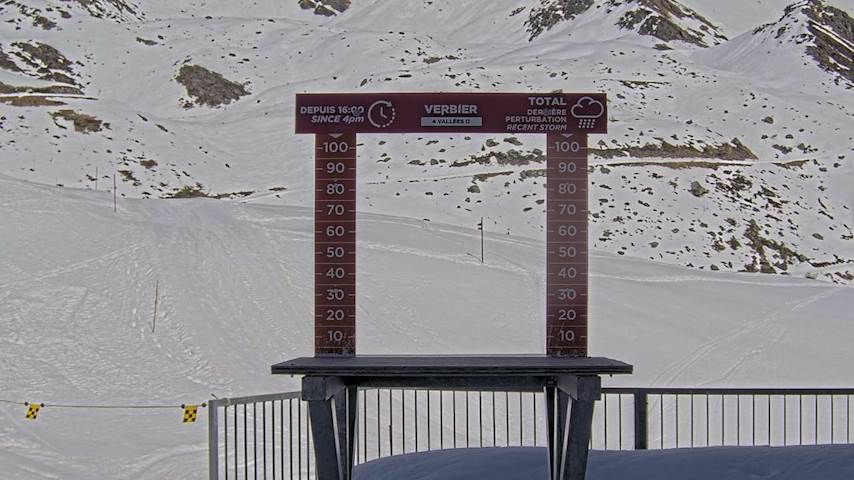 La Chaux 2'265 m. - Hauteur de neige Image