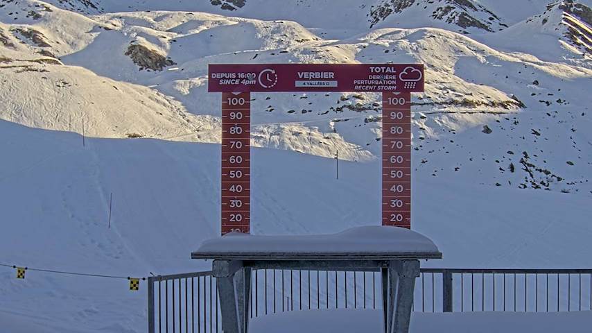 La Chaux 2'265 m. - Hauteur de neige Image