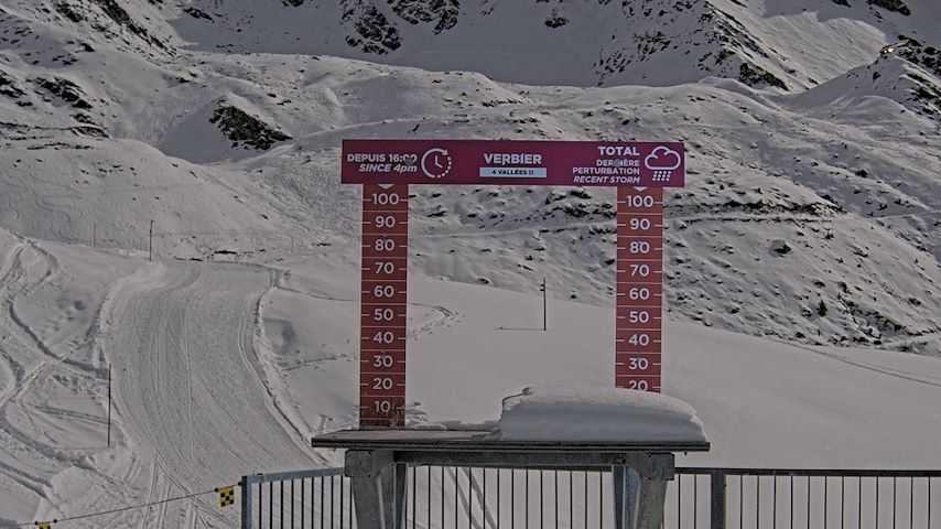 La Chaux 2'265 m. - Hauteur de neige Image