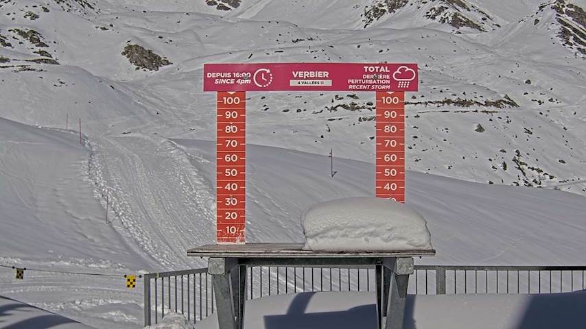 La Chaux 2'265 m. - Hauteur de neige Image