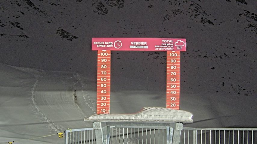 La Chaux 2'265 m. - Hauteur de neige Image