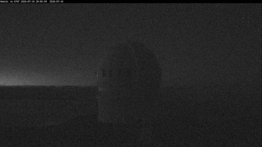 Live camera feed from Canada-France-Hawaii Telescope - North in Hawaii