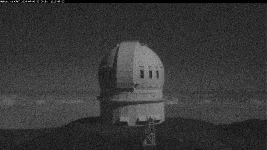 Živý kamerový kanál z Canada-France-Hawaii Telescope - North v Hawaii