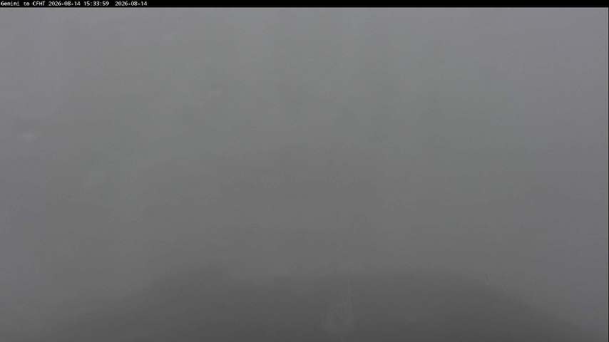 Live camera feed from Canada-France-Hawaii Telescope - North in Hawaii
