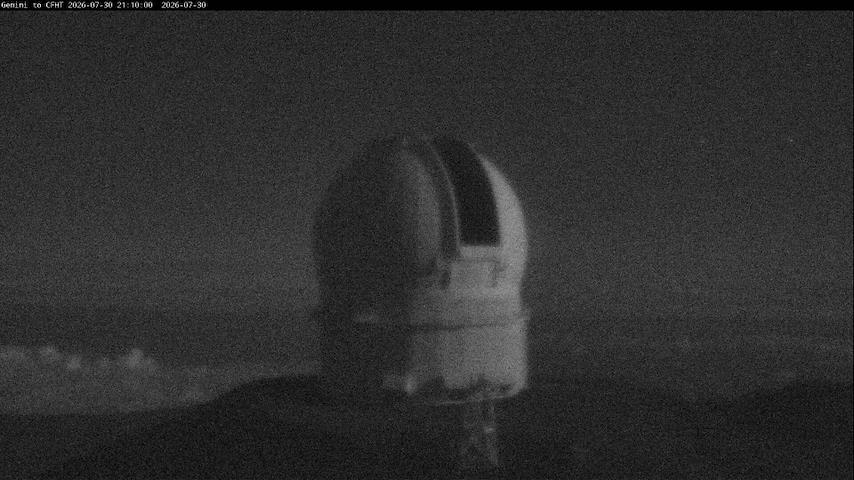 Live camera feed from Canada-France-Hawaii Telescope - North in Hawaii