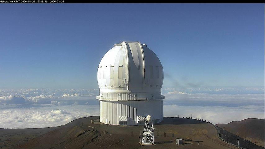 Canada-France-Hawaii Telescope - North からのライブカメラチャンネル（Hawaii）